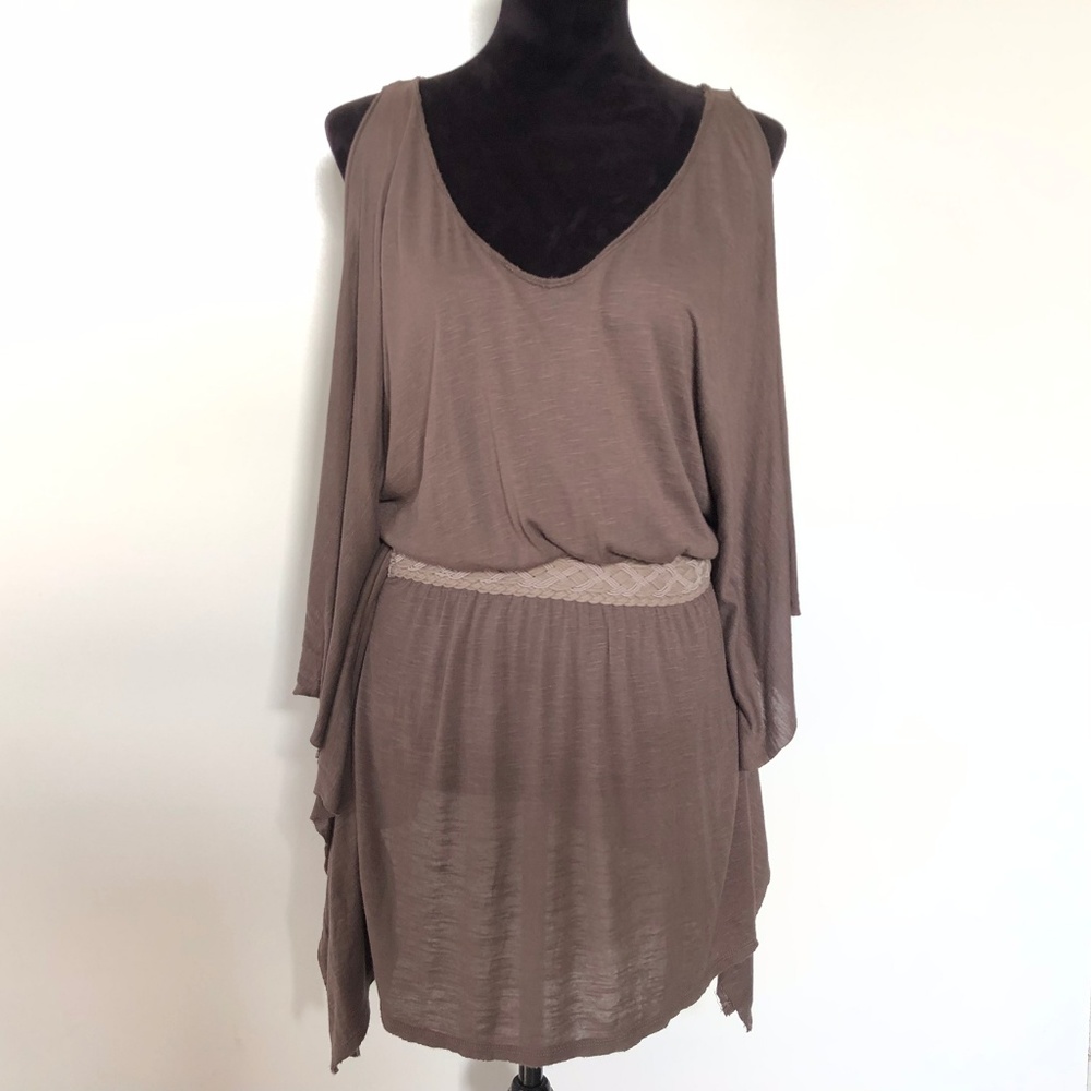 Free People Small Dress Linen Boho Kaftan Braided